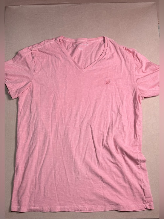 American Eagle Outfitters Tops - American Eagle Outfitters Women's Pink V Neck Short Sleeve Size L
